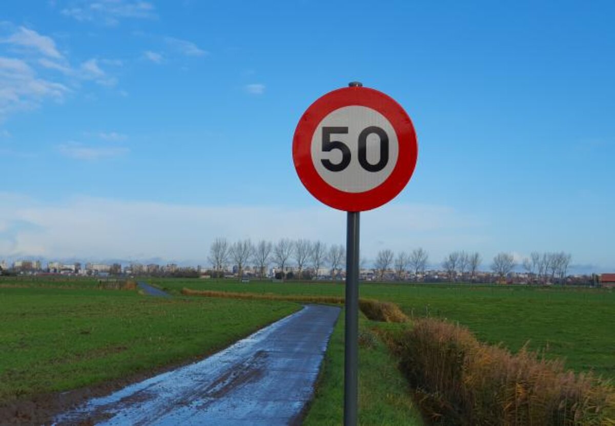 maximum 50km/u op Middelkerkse hinterlandwegen