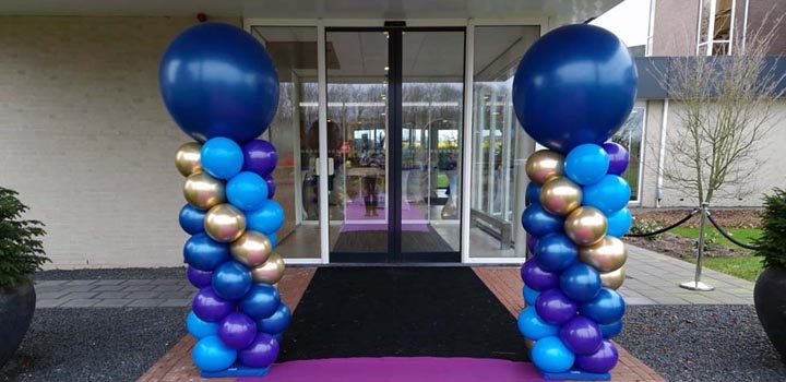 Voorbeeld van een ballonpillaar. De kleur kan afwijken.