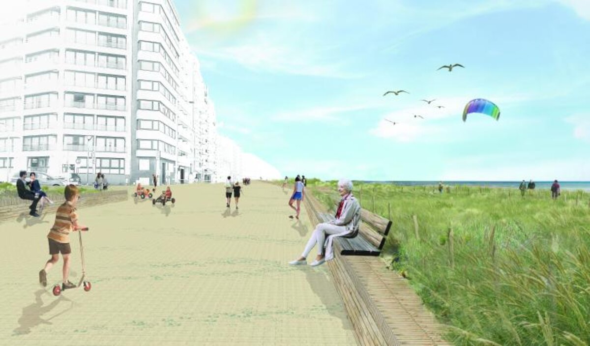 Nieuwe zeedijk Westende