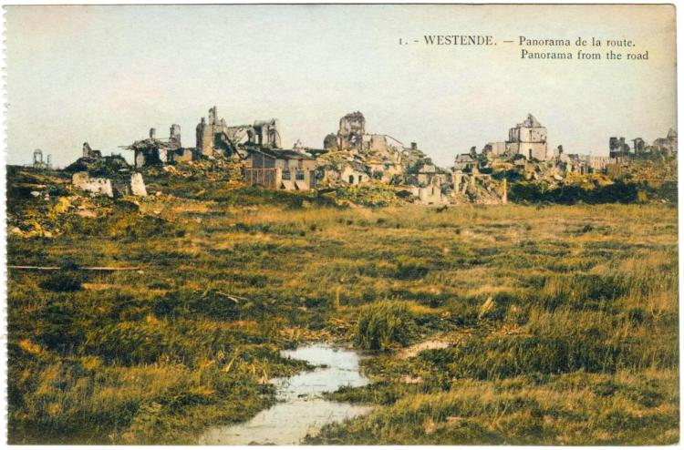 Westende kerk ruïne
