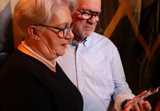 Liliane en Hubert hebben hun 50-jarige huwelijksverjaardag vereeuwigd.