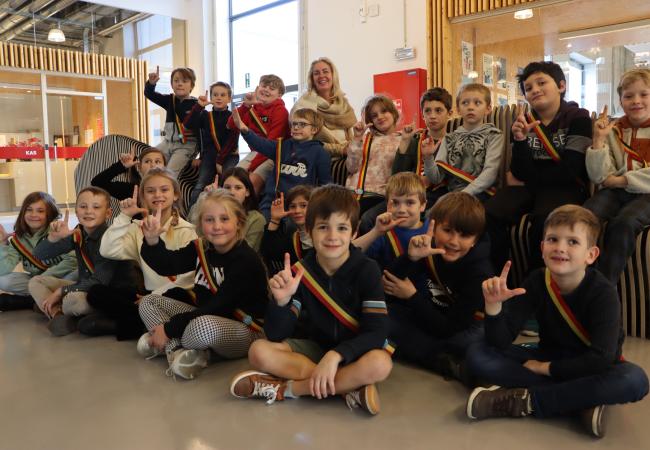 Kindjes van Sint-Lutgardis op bezoek!