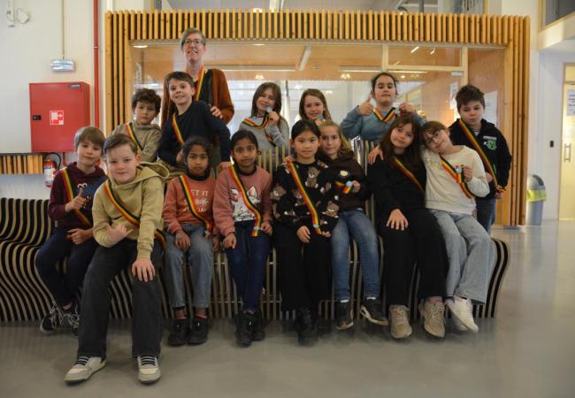 4e leerjaar St Jozef Middelkerke op bezoek