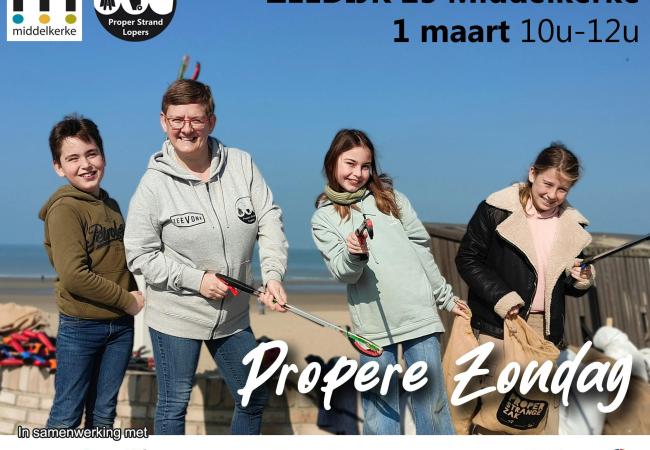 Opruimactie Strand en duinen 'Propere Zondag' © Proper Strand Lopers