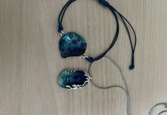 Juwelen maken in Glasfusing / Hotpot. © Inge