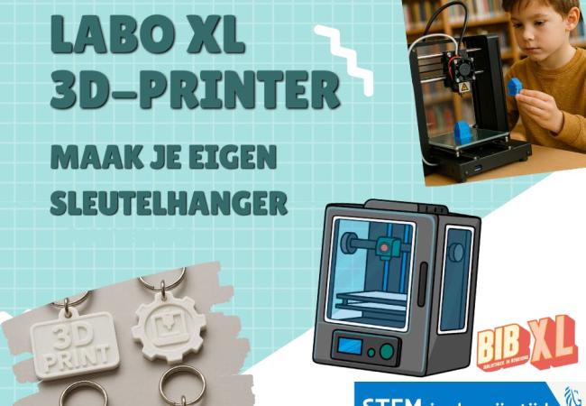 Makerspace: 3D-print je eigen sleutelhanger © Bibliotheek Middelkerke