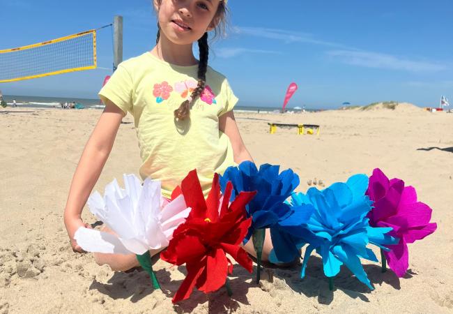 Kidsmix: strandbloemen © Gemeentebestuur Middelkerke