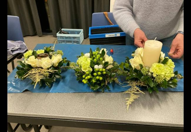 Bloemschikken © eigen foto