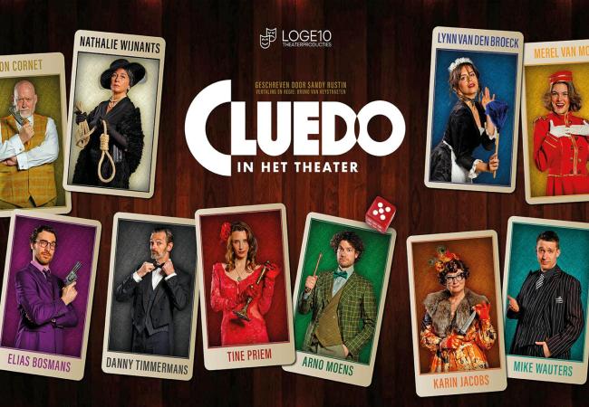 Loge10 Theaterproductions: Cluedo in het theater © Loge 10 Theaterproducties