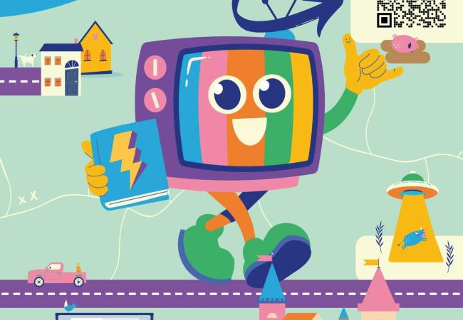 Digitale Voorleespret op groot scherm! © MI