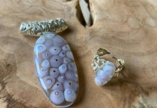 Juwelen maken in Glasfusing / Hotpot © Inge