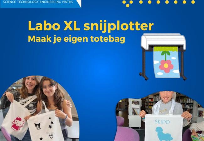 Kleur in je kamer: versier je eigen totebag © Bibliotheek Middelkerke