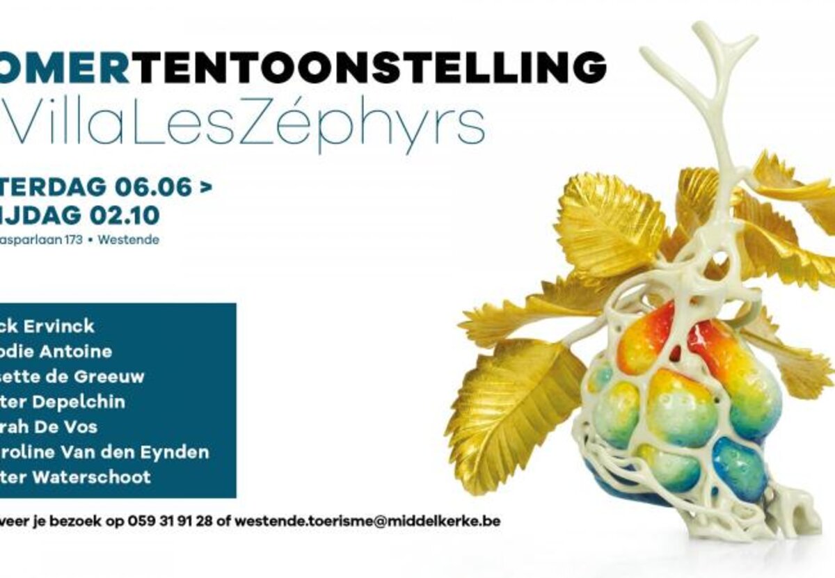 Villa Les Zéphyrs brengt tentoonstelling #VillaLesZéphyrs met hedendaagse kunst.