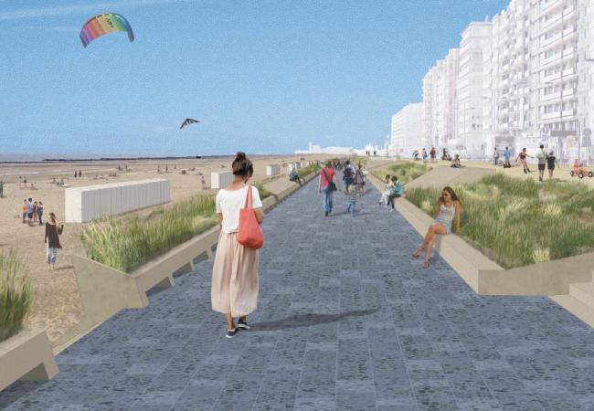 infomarkt rond verbreding van de zeedijk in Middelkerke en Westende