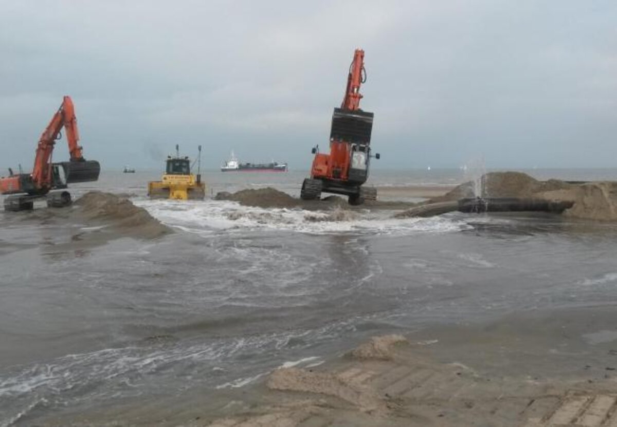 Strandsuppletiewerken opnieuw van start in Westende