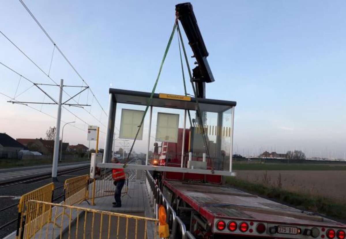 Schuilhuisjes tramtraject Lombardsijde