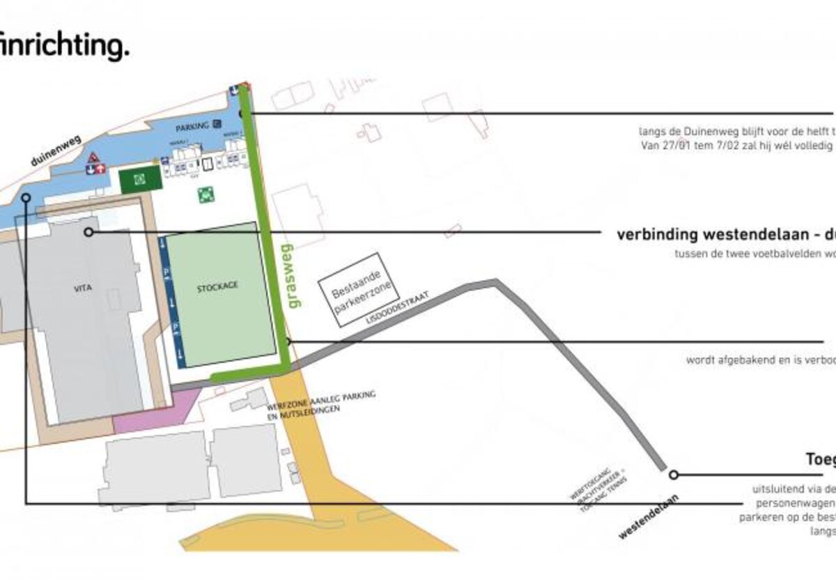 Werken nieuw sportcomplex begonnen: mobiliteit sportpark verandert