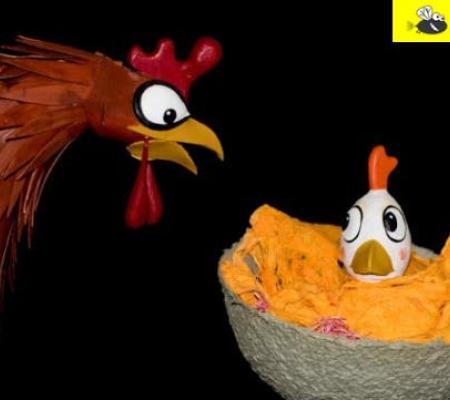 Poppentheater DRAAD: Kippewitje © NVB