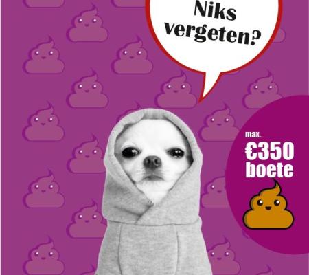 Hondenpoepcampagne "Yo, niks vergeten?" wil hondenpoep uit het straatbeeld
