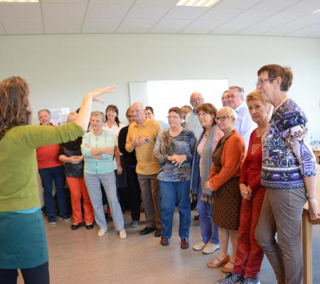 Foto's vorming enthousiast blijven als vrijwilliger