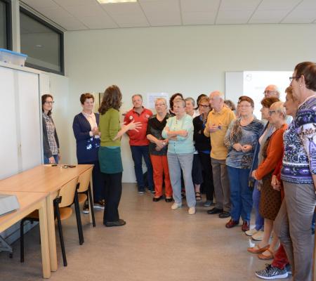 Foto's vorming enthousiast blijven als vrijwilliger