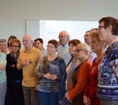 Foto's vorming enthousiast blijven als vrijwilliger