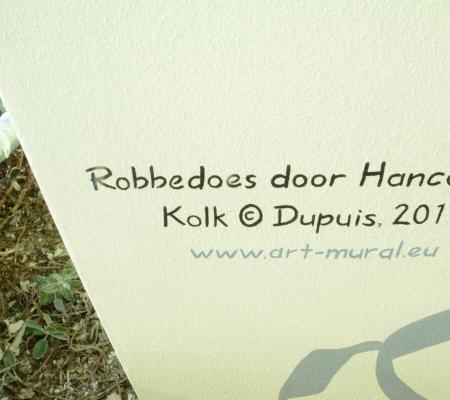 Stripmuur Robbedoes en Kwabbernoot