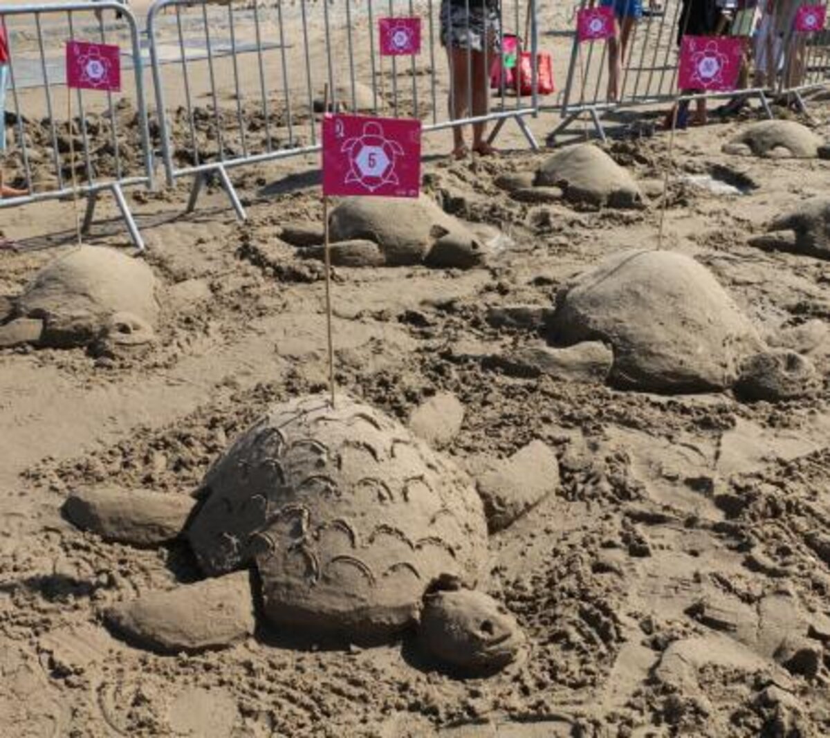Middelkerke verpulvert wereldrecord simultaan zandsculpturen bouwen