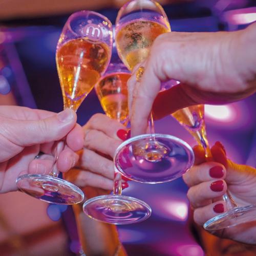 Foto champagneglazen