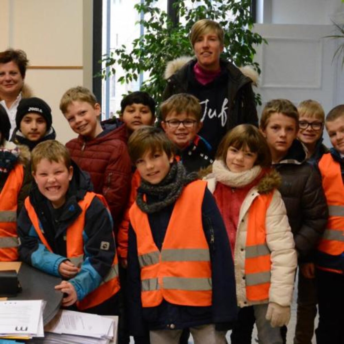 4e  leerjaar Sint-Jozefsinstituut op bezoek in het gemeentehuis