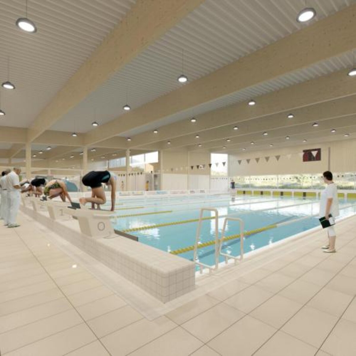 Nieuw zwembad open in december 2021