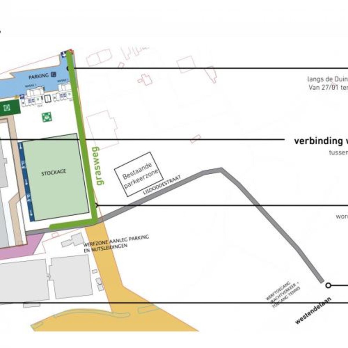 Werken nieuw sportcomplex begonnen: mobiliteit sportpark verandert