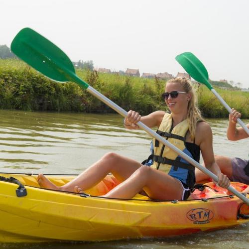 Kayaking through the polders