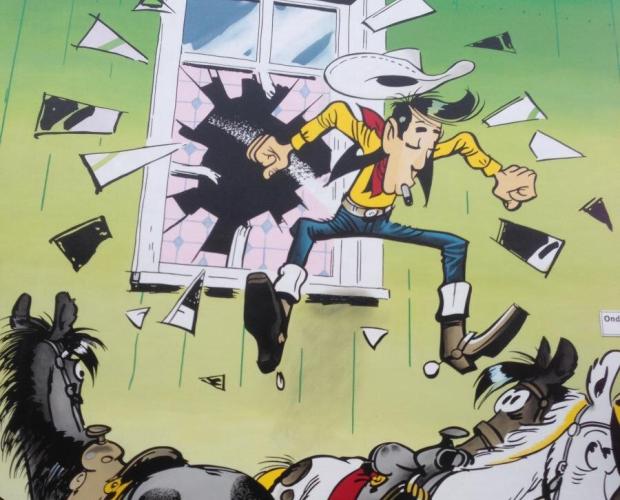 Stripmuur Lucky Luke